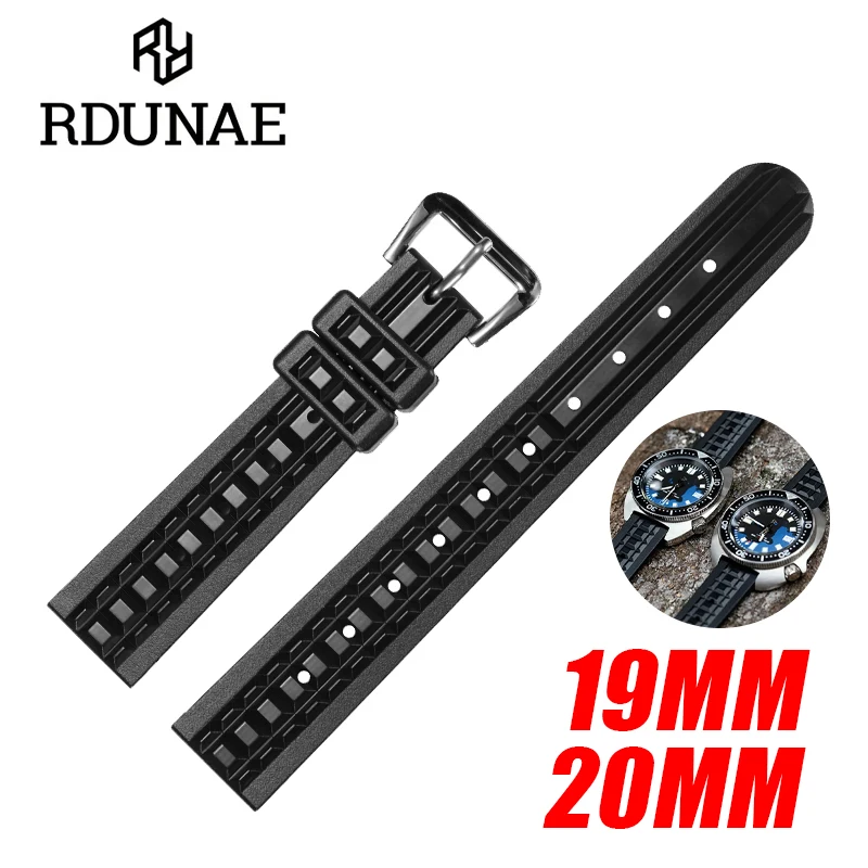 Rubber Strap Diver - RDUNAE 원래 공장 남자 고무 시계